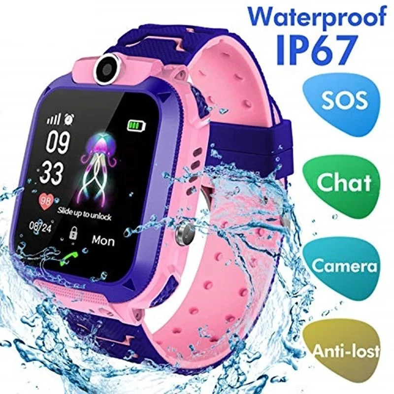Smartwatch Digital Watches For Kid Boy - 2G enfants montre intelligente appel SOS