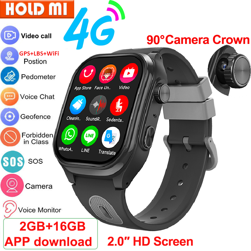 Smartwatch Watches For 12 Year Old Boy - Montre connectée pour enfants, 4G, GPS,