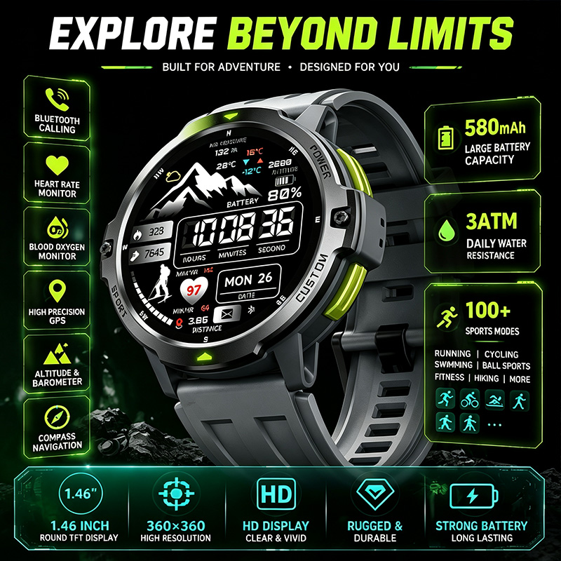Timex Watches Smartwatch - Montre connectée Bluetooth avec boussole, mode