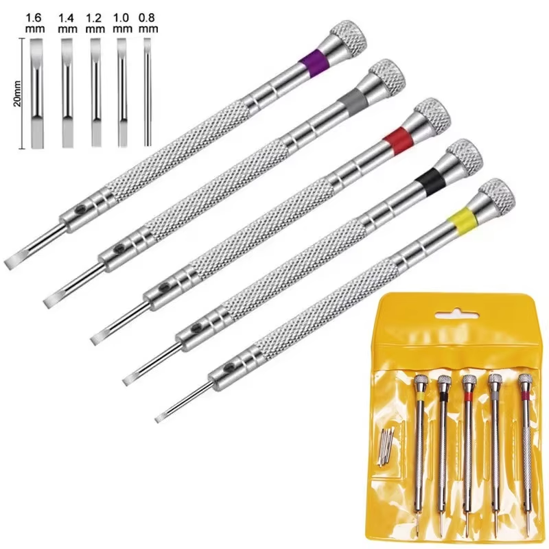 Watchmaker Screwdriver - Tournevis en acier de 0,8-1,6 mm