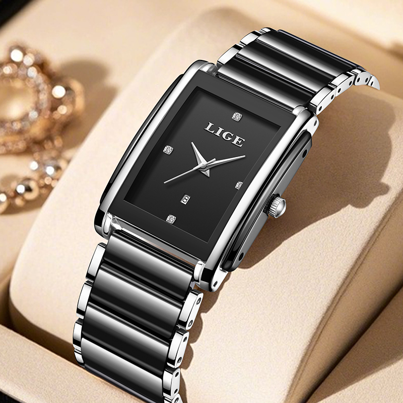 Luxury Ceramic Watch - LIGE nouvelles femmes de luxe montres
