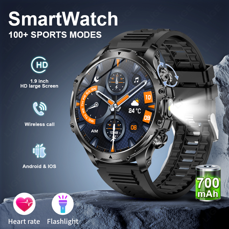 Timex Watches Smartwatch - LIGE Smartwatch militaire hommes 1.9 