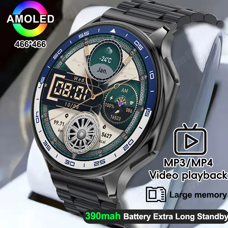 Timex Watches Smartwatch - Montre connectée AMOLED pour hommes, lecteur