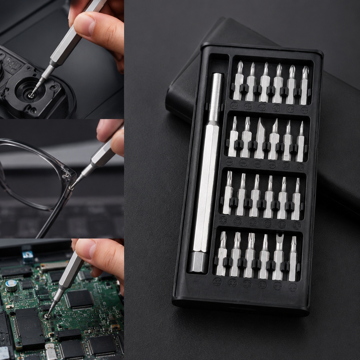 Watchmaker Screwdriver - Jeu de tournevis multifonctionnel 24-en-1, outil