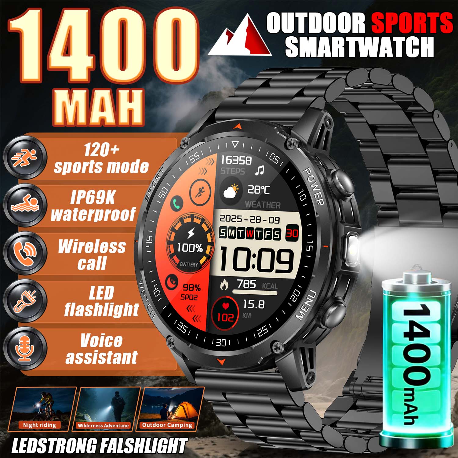 Smartwatch Trending Watches For Women - Nouvelle Montre Connectée Militaire 2026 pour