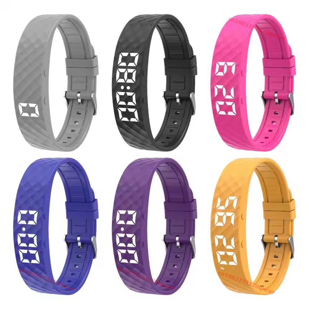 Smartwatch Square Watches For Men - Réveil vibrant intelligent pour dormeurs profonds,