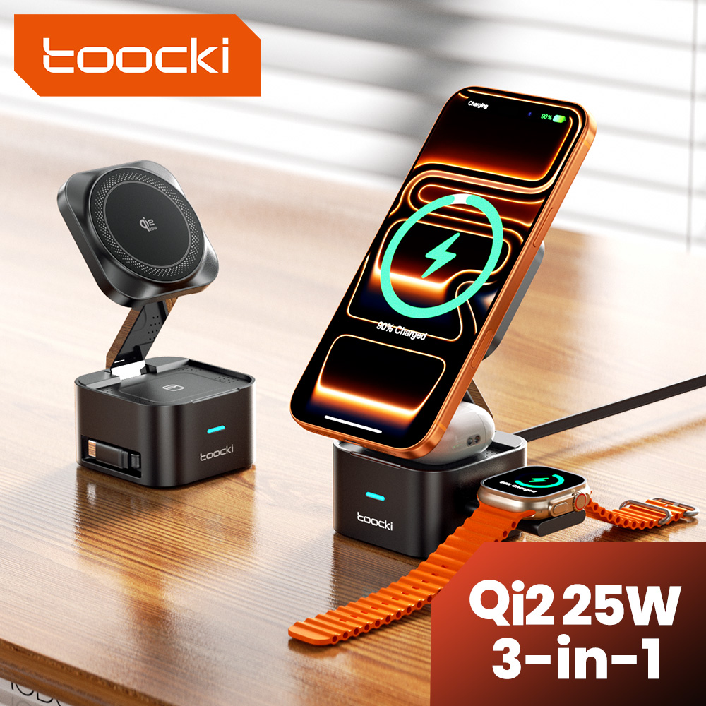 Smartwatch Apple Watch - Chargeur sans fil Toocki QI2.2 25W