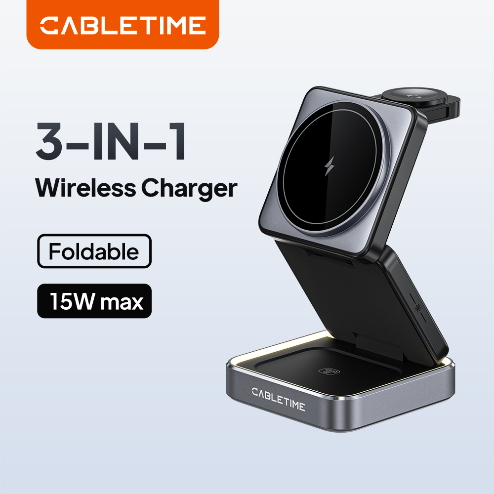 Iwatch Smartwatch - CABLETIME Chargeur sans fil magnétique pliable