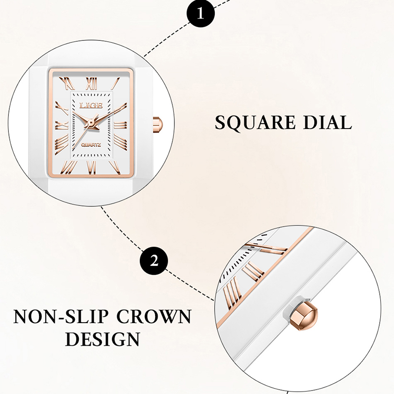 Montre LIGE pour femme, montre - Luxury Ceramic Watch avis et prix