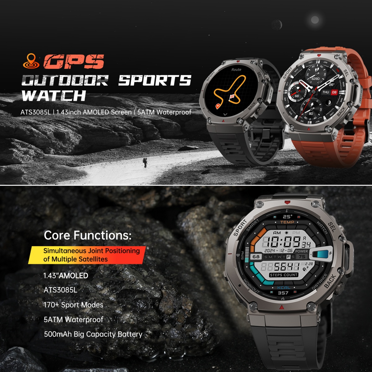 Montre intelligente militaire  - Watch Vs Smartwatch avis et prix