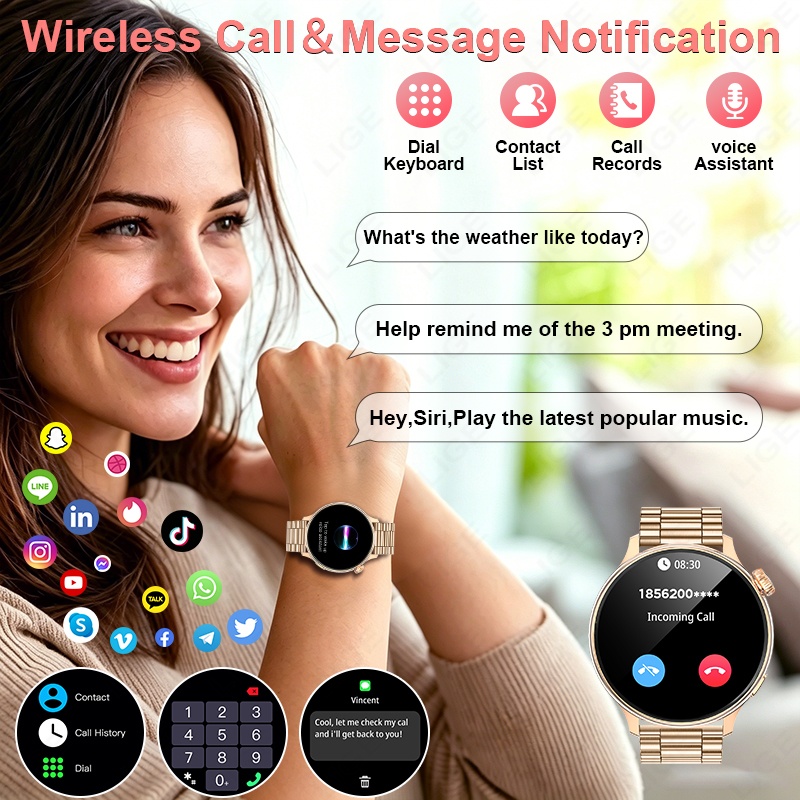 Montre connectée de luxe pour  - Smartwatch Luxury Watches For Women avis et prix