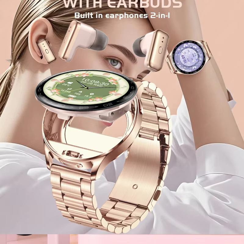 Montre connectée TWS 2-en-1 po - Smartwatch Luxury Watches For Women avis et prix