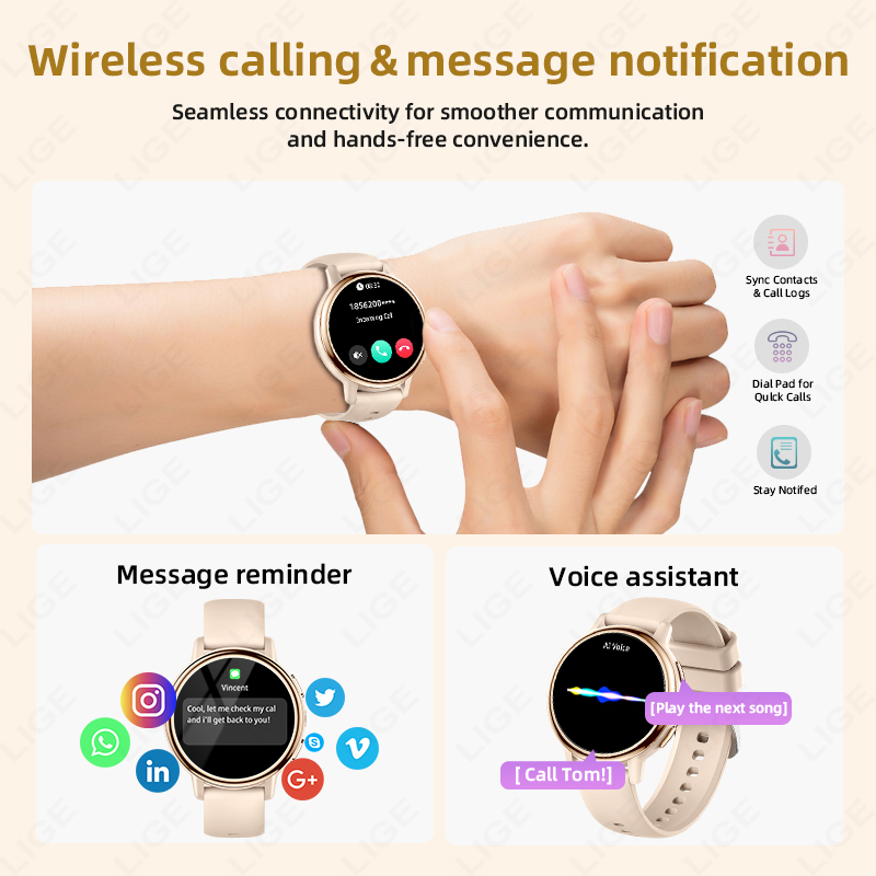 Montre connectée LIGE pour fem - Smartwatch Luxury Watches For Women avis et prix