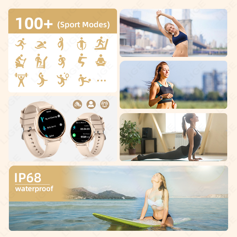 Montre connectée LIGE pour fem - Smartwatch Luxury Watches For Women avis et prix