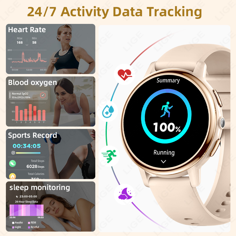 Montre connectée LIGE pour fem - Smartwatch Luxury Watches For Women avis et prix