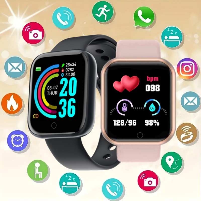 Montre connectée Y68 D20 pour  - Smartwatch Square Watches For Men avis et prix