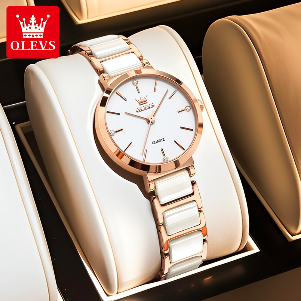 Montres OLEVS 5877 en promotio - Luxury Ceramic Watch avis et prix