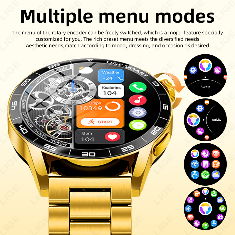 LIGE montre intelligente de lu - Smartwatch Luxury Watches For Women avis et prix