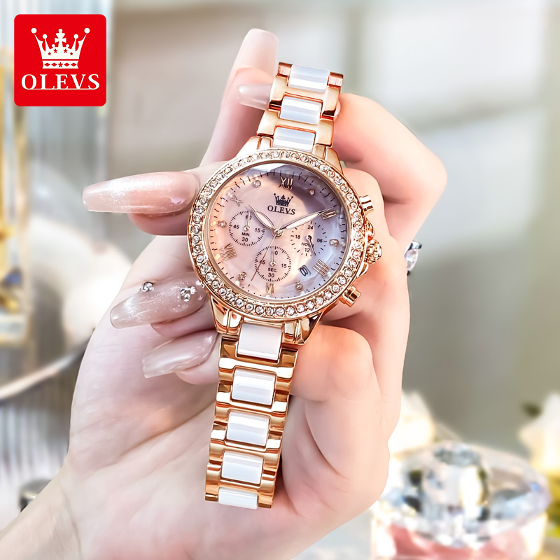 OLEVS 9999 femmes montre marqu - Luxury Ceramic Watch avis et prix