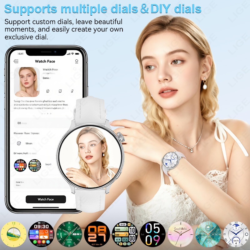 LIGE – montre connectée de lux - Smartwatch Luxury Watches For Women avis et prix