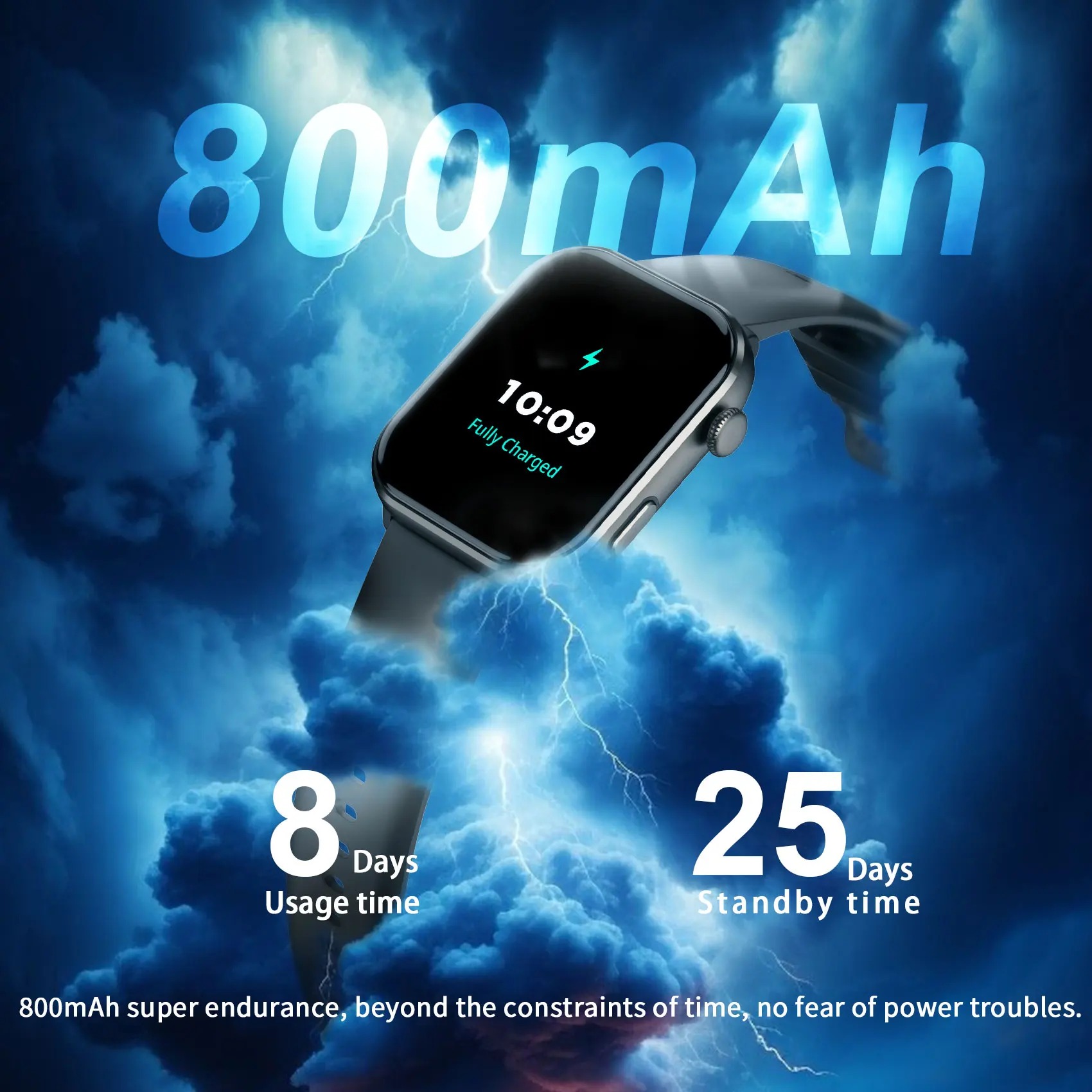 Montre connectée Blackview R60 - Smartwatch Square Watches For Men avis et prix
