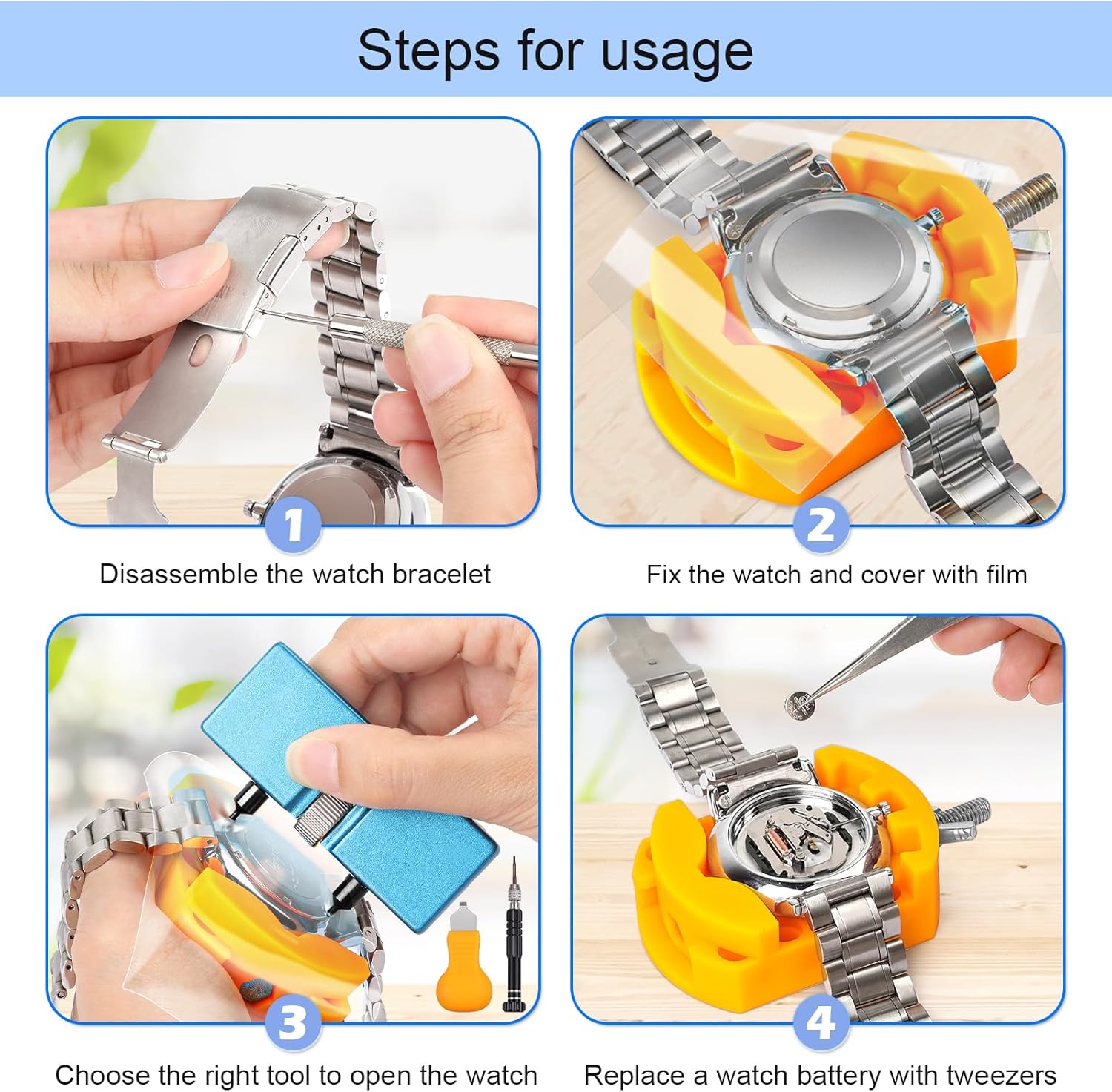 Kit de Remplacement de Batteri - Watchmaker Screwdriver avis et prix