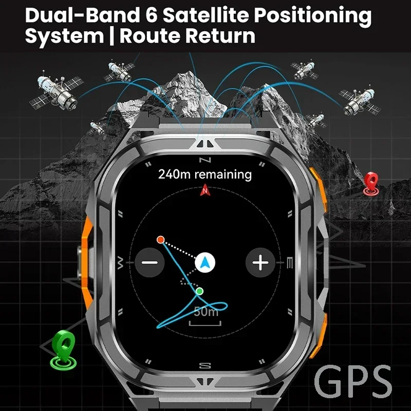 Montre connectée AMOLED de lux - Smartwatch Square Watches For Men avis et prix