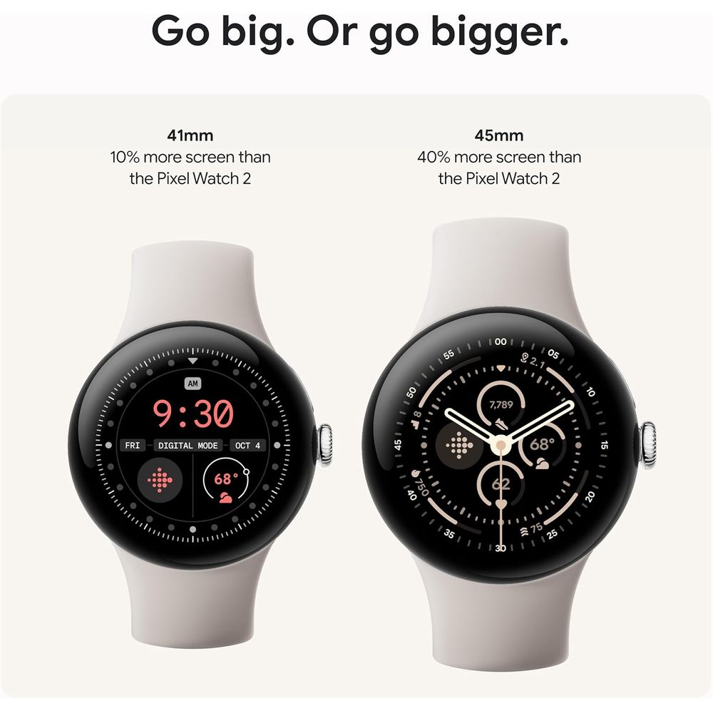 Pixel Watch 3 (45mm) 2024 el - - Smartwatch El avis et prix