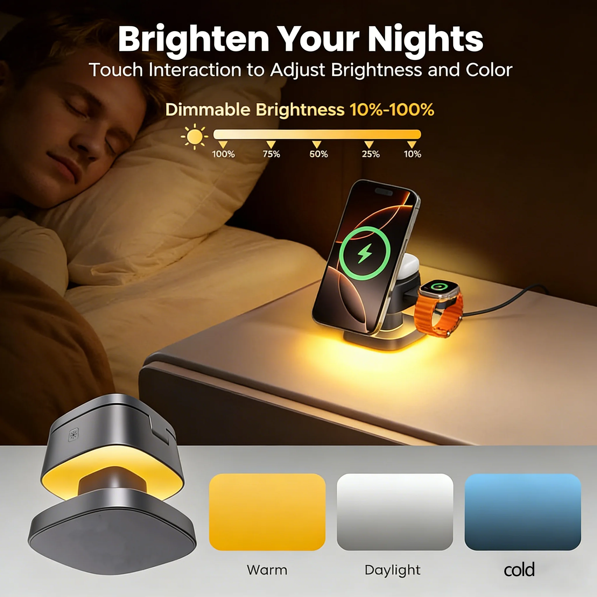 TIMESS Veilleuse Champignon Ch - Smartwatch Apple Watch avis et prix