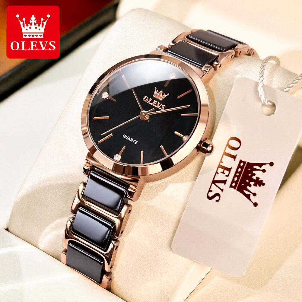 OLEVS-Montre-bracelet de luxe  - Luxury Ceramic Watch avis et prix