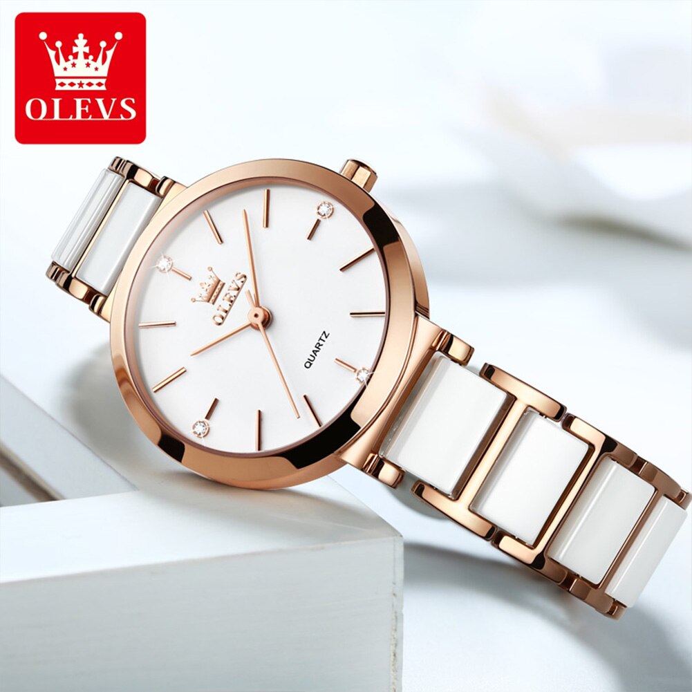 OLEVS-Montre-bracelet de luxe  - Luxury Ceramic Watch avis et prix